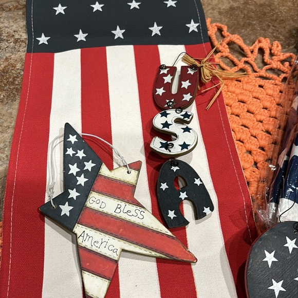 6 Pack of Potato Sacks Americana Decor Bundle - Picture 8 of 9